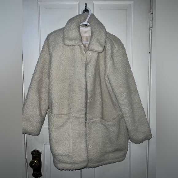 H and m teddy jacket cream coloured - Picture 4 of 4